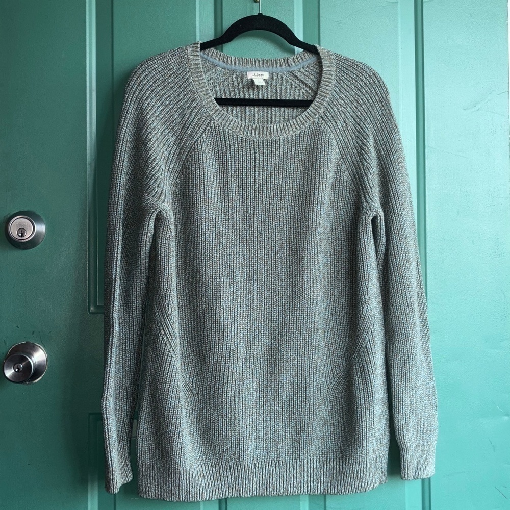 LL Bean 💯 Cotton Crewneck Sweater Sz X-Large